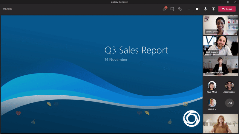 Q3 Sales Report  14 November 
